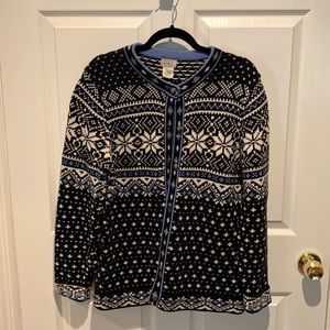 LL Bean 100% Cotton Cardigan